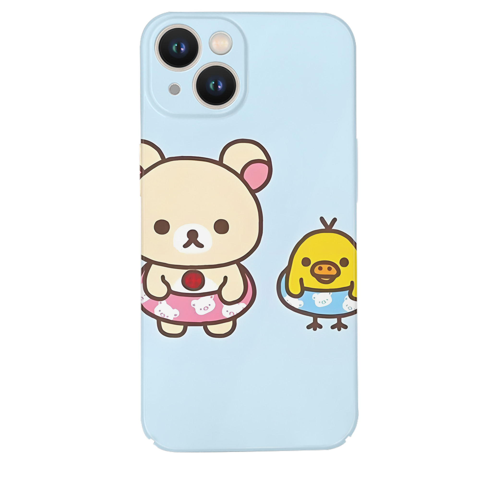 （画像用） リラックマ リラックマ キイロイトリ Rilakkuma Korilakkuma Kiiroitori 【iPhone 14シリーズ対応】ハードケース